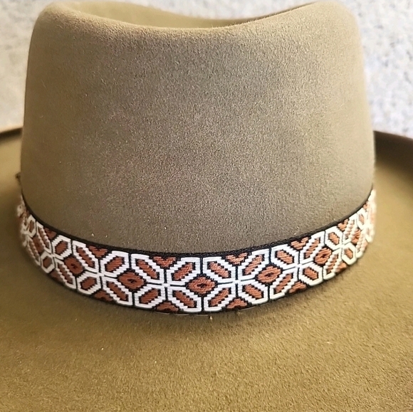 Vintage Stetson Cowboy Hat 7 1/8 Brown 2X Beaver Fur Eddie Bauer Collab USA Made - Picture 7 of 12